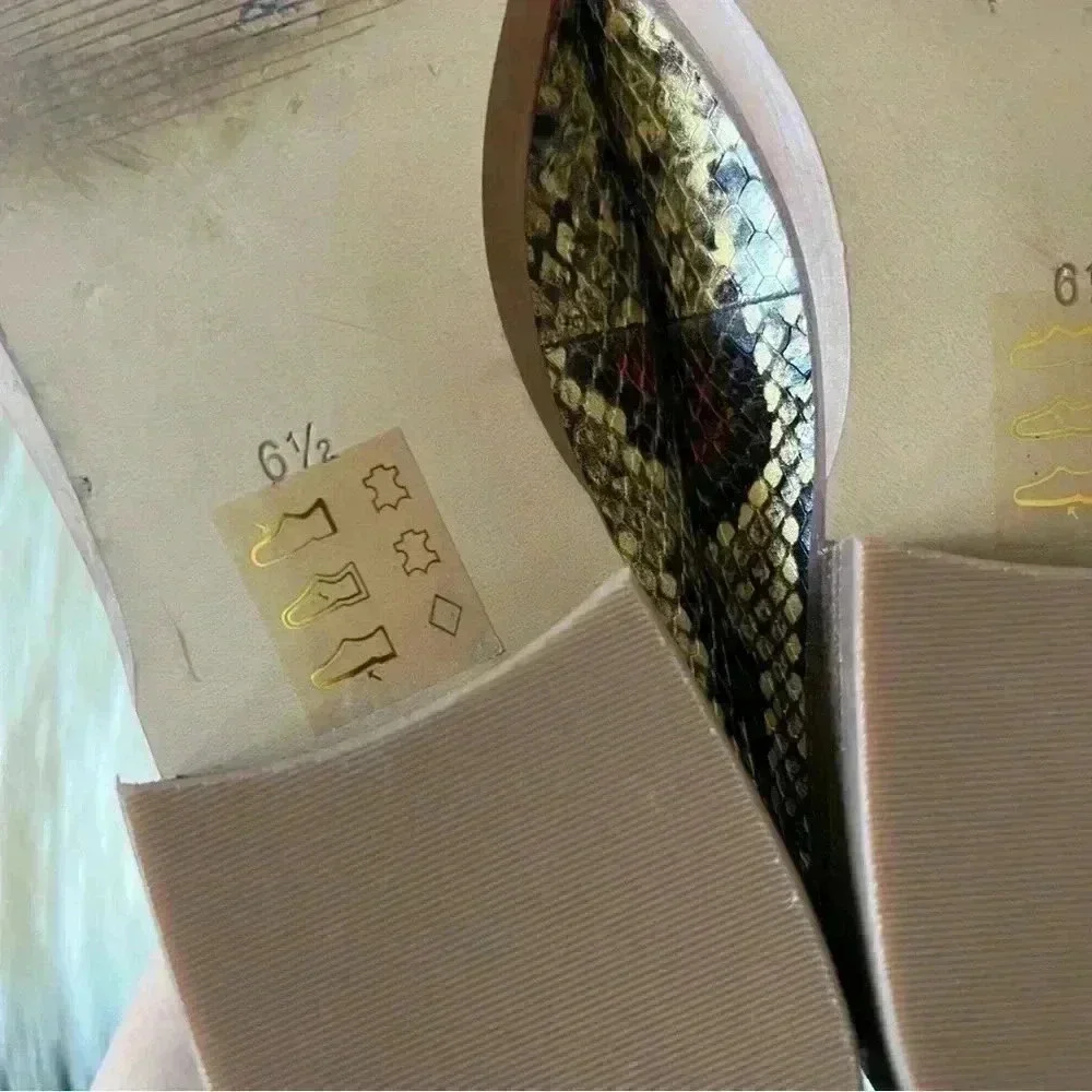 Madewell Frances Snakeskin Loafers Leather Shoes 6.5